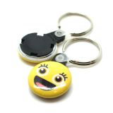 One inch round keychains