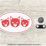 Custom Oval Clothing Magnets